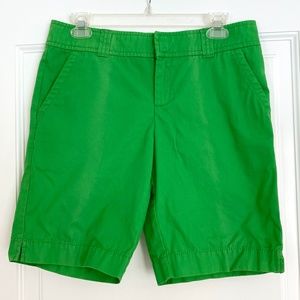 Lilly Pulitzer Green 9” Bermuda Shorts - Size 6